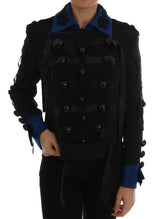 Dolce & Gabbana Black Wool Trench Jacket -   -  Dolce & Gabbana.